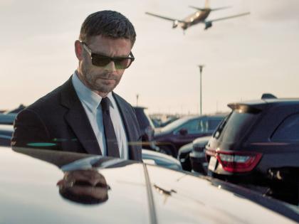 This image released by Amazon MGM Studios shows Chris Hemsworth in a scene from ‘Crime 101’.