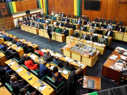 Newly elected members of parliament at Gordon House 
