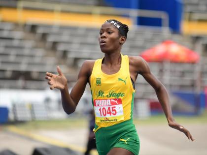 Former St Jago athlete, who now runs from Holmwood Technical High School, Annastacia Hall.