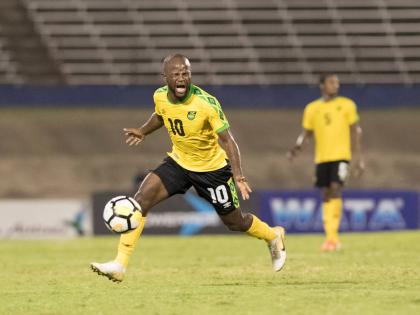 Javon East during a Concacaf Nations League game against Aruba inside the National Stadium in Kingston, Jamaica back in 2019. 