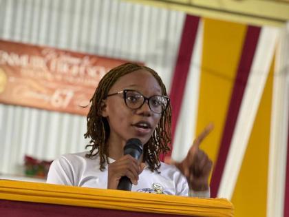 Nashá Patterson, the president of the Jamaica Prefects’ Association.