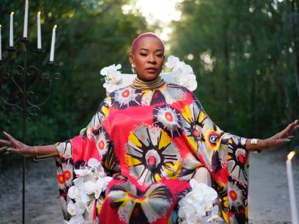 Reggae singer-songwriter Sharon Marley.