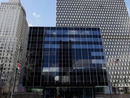 The United States Court of International Trade, centre, in front of the Jacob K. Javits Federal Building in New York, on Wednesday, March 18, 2015. 