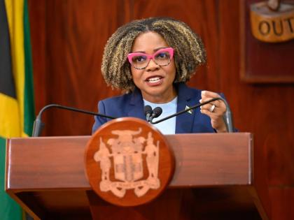 Minister of Education, Skills, Youth and Information, Senator Dr Dana Morris Dixon.