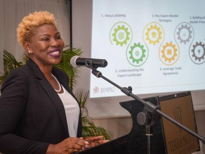 Vice President of Exports at Jamaica Promotions Corporation (JAMPRO), Sonja Linton.