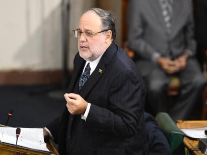 Leader of the Opposition Mark Golding making his contribution to the Budget Debate in Parliament on March 17, 2026.