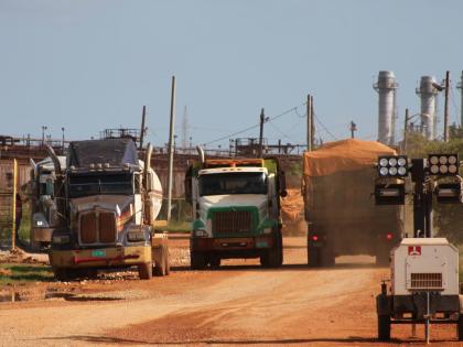 File Photos
Trucks hauling bauxite at Jamalco in Clarendon in 2020.