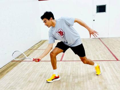 Number one seed Jonathan Walker was in action during the first round of matches in the 46th All Jamaica Senior Squash Championship at the Liguanea Club on Wednesday night. He defeated Mario O’Connor 3-0.