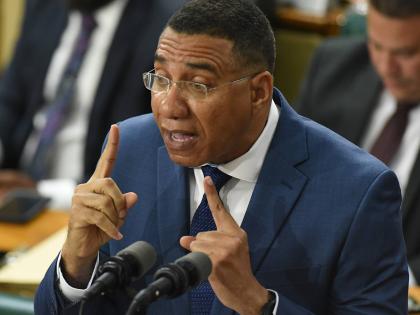Prime Minister Andrew Holness making his contribution to the 2026-2027 Budget Debate in the House of Representatives. 