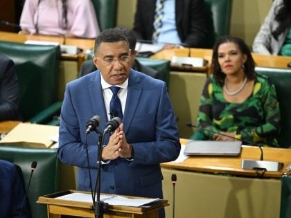 Prime Minister, Dr Andrew Holness, makes his contribution to the 2026/27 Budget Debate in the House of Representatives on March 19.