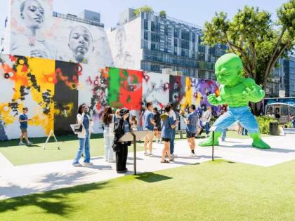 Wynwood Walls is a popular outdoor street art museum at the centre of the Miami Arts District.