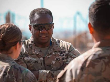 
Colonel Mark Denton attending the 78th D-Day Commemoration ceremonies in France.