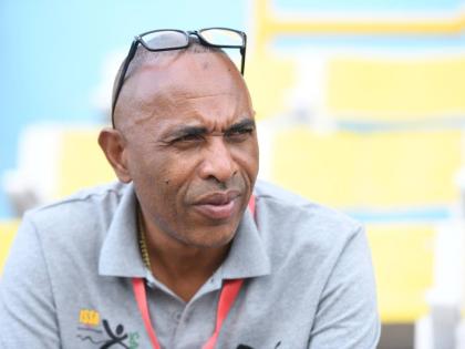 Inter-Secondary Schools Sports Association (ISSA) president Keith Wellington speaking with The Gleaner at ISSA/GraceKennedy Boys and Girls’ Athletics Championships at the National Stadium on March 24, 2026.