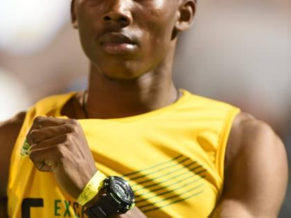 Riquelme Reid of Excelsior High School at Champs 2026.