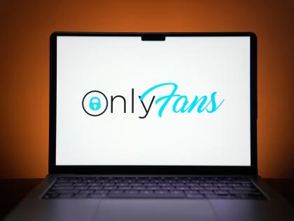 AP
The OnlyFans logo is seen on a computer monitor in this posed photo in December 2023 in St Louis.   