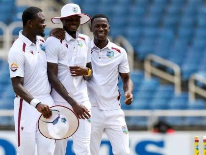 From left:  Jayden Seales, Alzarri Joseph and Shamar Joseph.