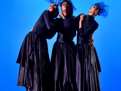 Keita-Marie Chamberlain-Clarke, Tamara Noel and Kerry-Ann Henry in ‘Tintinabulum’ (1997) by Rex Nettleford. 