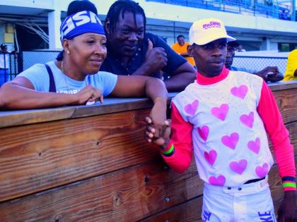 Tevin Foster (right) rode two winners on the nine-race card.