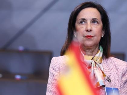 Spain's Defense Minister Margarita Robles waits for the start of a meeting of the North Atlantic Council in defense ministers format at NATO headquarters in Brussels on October 15, 2025 (AP Photo/Omar Havana, file)