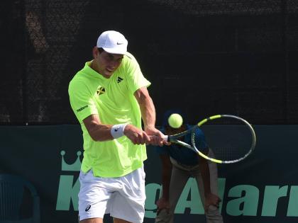 Blaise Bicknell in action.