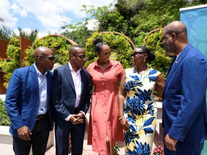 From left: Sheldon Seymour, board director at the Nature Preservation Foundation (NPF); Blane Stoddart, director, NPF; Sophia Harris, executive director at the Blue Mahoe Charitable Foundation; Carla Myrie, executive director at the NPF; and David Mullings