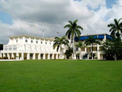 King’s House, the official residence of the Governor General, located on Hope Road, St. Andrew.
