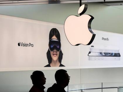 AP
People visit an Apple Store, inside a shopping mall, in Beijing, China, Thursday, April 10, 2025. 