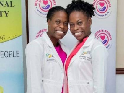 Medical Officer of Health for St Mary, Dr Tamara Henry-Gilpin (left), and Medical Officer of Health for St Ann, Dr Tamika Henry, serve together in Jamaica’s public health system.