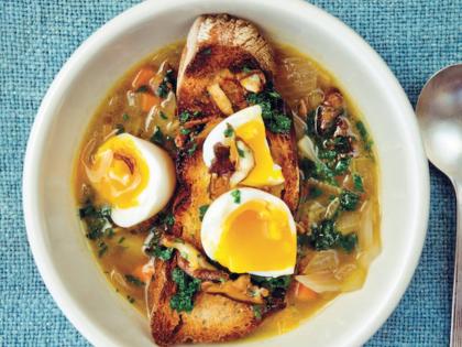 Mushroom soup from ‘The Beetlebung Farm Cookbook’ by Chris Fischer with Catherine Young. 