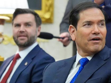 US Vice President JD Vance, left, and Secretary of State Marco Rubio.