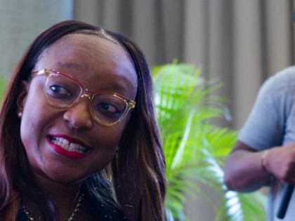 Sergeant Arleen McBean, chairman of the Jamaica Police Federation.