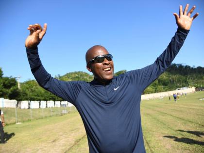 Edin Allen High School’s girls’ track and field coach, Michael Dyke.