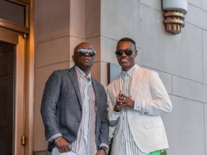 Frankie Sly (left) and Wayne Wonder. 