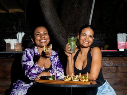 Celebrating a fusion of flavour and culture are Kendra Carberry-Walters (left) and Jessica Chang, co-owners of the Havana Cafe and Sticks Skewer Kitchen.