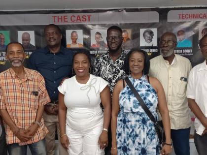 From left: STATHS Trust members Ron Ingleton, Barrington Johnson, Peter Townsend, Daniella Hyde, Kamal Gilzene, Toni Spicer,Frank Boyd and Lorenzo Gordon pose for a photo.