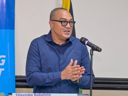 Minister of Health and Wellness, Dr Christopher Tufton, addressing a recent forum on Maternal and Child Health hosted by the Rotary Club of Kingston at the Jamaica Pegasus Hotel in New Kingston.