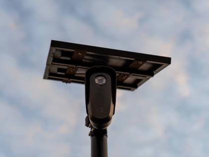  APA Flock Safety license plate reader is seen along a public road, Thursday, Oct. 16, 2025, in Houston.