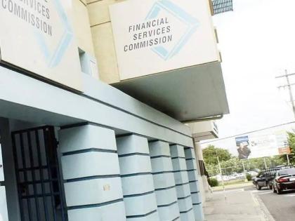 The entrance of the Financial Services Commission office on Barbados Avenue, New Kingston.