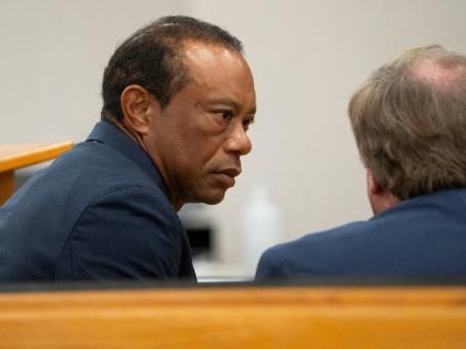 Tiger Woods appears in County Judge Darren Steele's courtroom for a plea hearing from an arrest in March, at the Martin County Courthouse in Stuart, Fla., Wednesday, Sept. 2, 2026. (Crystal Vander Weit/Treasure Coast Newspapers via AP, Pool)