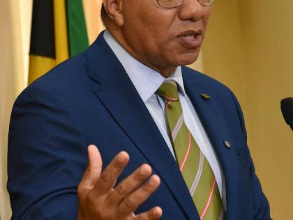 Prime Minister Dr. Andrew Holness during the Official Launch of the Jamaica Reconstruction and Resilience Oversight Committee (JAMRROC)