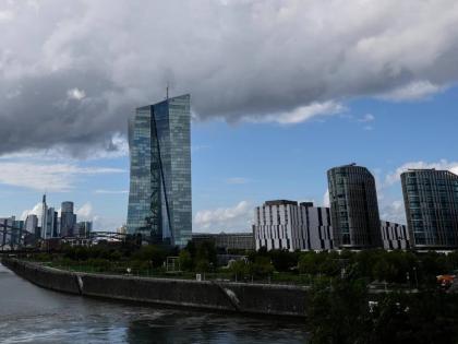 AP
Clouds cover the sky over the headquarters of the European Central Bank in Frankfurt, Germany, on Thursday on September 11, 2025.  
