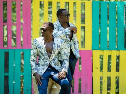 Twins Andre (left) and Andrew Hudson celebrate their 44th birthday with their annual photoshoot. This year’s shoot took place at Pineapple Beach in Montego Bay, St James. 