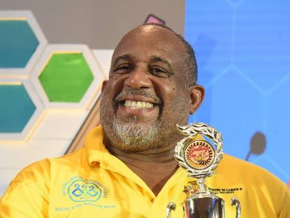 Andrew Green has plenty to smile about after spelling his way to second place in the National Senior Spelling Bee Competition on September 3.