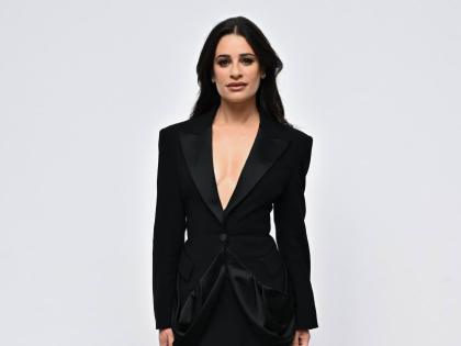  Keeping it classic in black is ‘Glee’ actress and one of Kors’ newest campaign stars, Lea Michele.