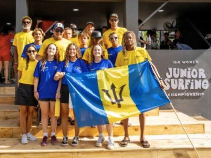 Barbados surfing team.