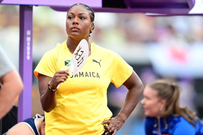 Hammer thrower Nayoka Clunis of Jamaica during warm-up at the World Athletics Championships in Tokyo, Japan on September 14, 2025. 