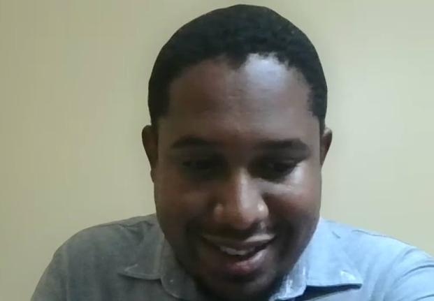 Dr Romario Hart, the medical officer of health at the St Catherine Health Department, addressing a Zoom forum on prostate cancer.