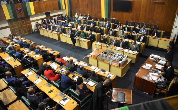 In this September 2025 photo, members of parliament are seen at a sitting in Gordon House.