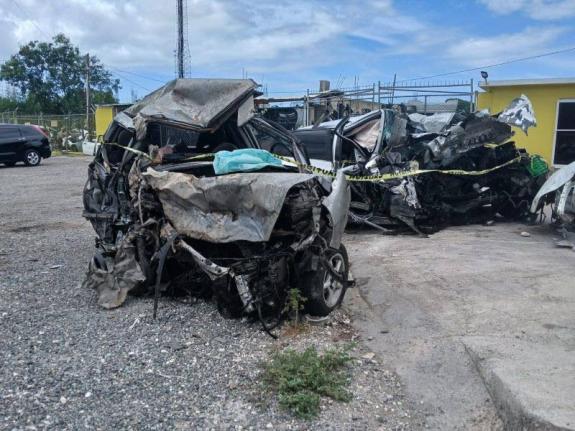 Mangled vehicles from a crash in Old Harbour Road, St Catherine. - File photo.