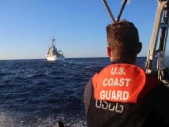 The US Coast Guard said the seized contraband was a result of two interdictions in the Caribbean Sea. 